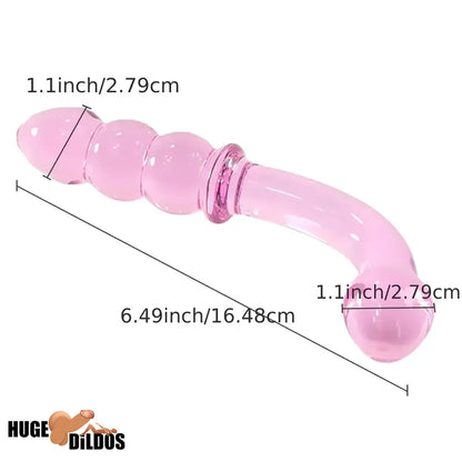 6.1in 6.3in 6.49in Glass Crystal Durable Dildo For Female Male Sex Pleasure