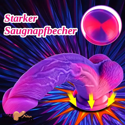8.66in Silicone Soft Big Dildo For G-spot Vaginal Sex Toy Clit Anal Stimulator