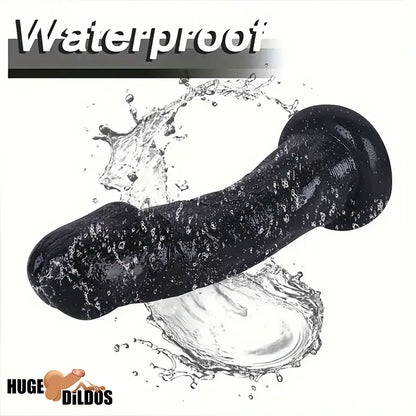 8.5in Real Cock Big Black Dildo Penis Anal Expander For Cock Stimulation