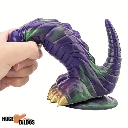 8.66in Silicone Soft Big Dragon Monster Dildo For Women Men Advancers
