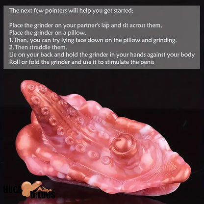 4.33in Small Octopus Tentacle Silicone Soft Dildo Penis Anal Cock Expander