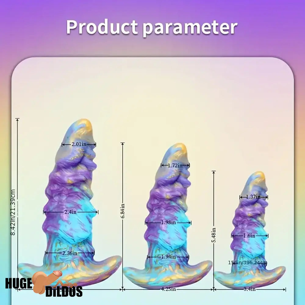 5.51in 6.89in 8.46in Fantasy Monster Silicone Soft Cock Dildo For Play Anywhere