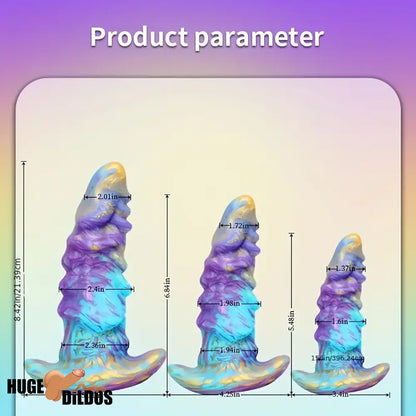 5.51in 6.89in 8.46in Fantasy Monster Silicone Soft Cock Dildo For Play Anywhere