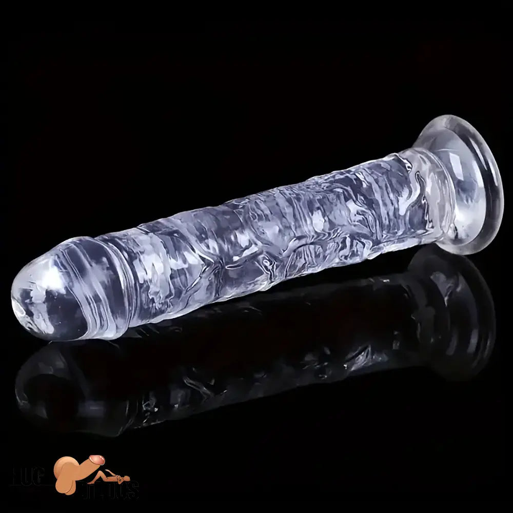 6.5in 7.68in 9.65in Clear Real Dildo For G-Spot Vaginal Anal Sex Stimulation