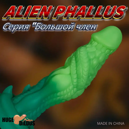 7.87in Realistic Dragon Green Gradient Soft Silicone Women Useful Dildo