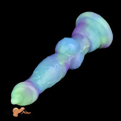 7.09in Fantasy Monster Dog Knot Silicone Soft Cock Dildo For Anus Play