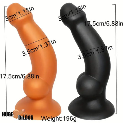 6.88in Lifelike Thick Silicone Soft Dog Cock Dildo For Anal Cock Expansion