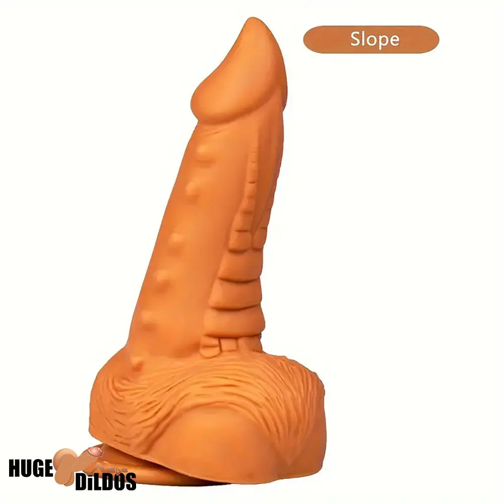 7.67in Sharp Head Spiked Silicone Soft Dildo For G-Spot Clit Stimulation