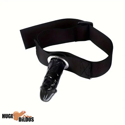 2.17in 3.74in Small Face Chin Dildo BDSM Women Men Toy With PU Leather