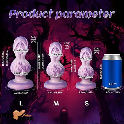 5.51in 6.41in 7.28in Fantasy Monster Cock Dildo Butt Plug For G Spot Sex