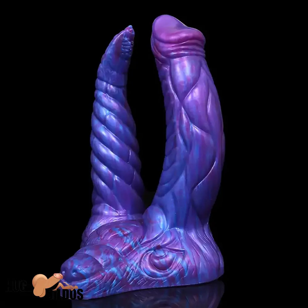 7.36in 7.99in 8.07in U-shaped Double-headed Monster Silicone Soft Dildo