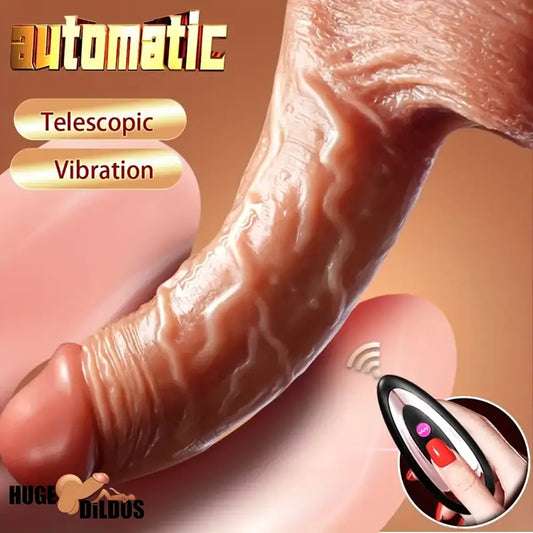7.6in 8.66in Swing Vibrating Thrusting Big Silicone Soft Heated Electric Dildo