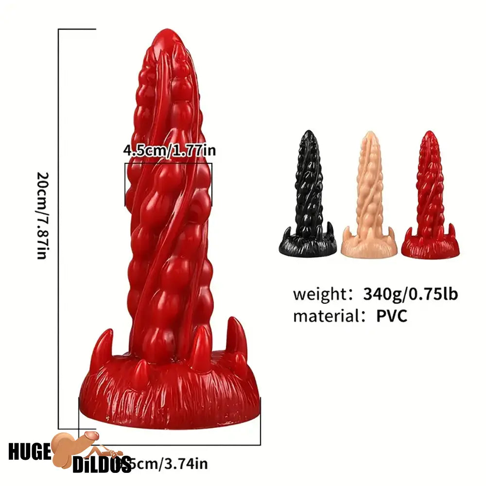 7.87in Monster Fantasy Dildo For Women G Spot Love Handheld Sex Toy