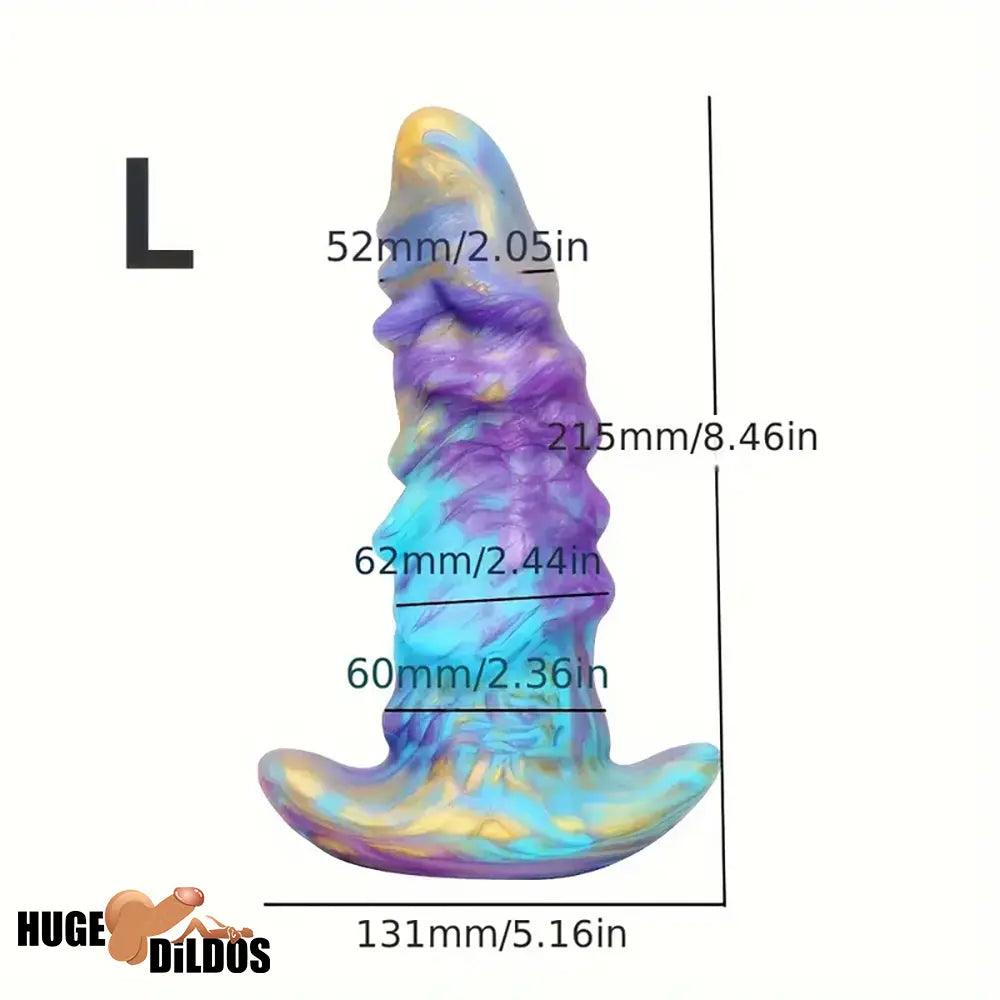 5.51in 6.89in 8.46in Fantasy Monster Silicone Soft Cock Dildo For Play Anywhere