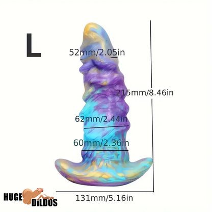 5.51in 6.89in 8.46in Fantasy Monster Silicone Soft Cock Dildo For Play Anywhere