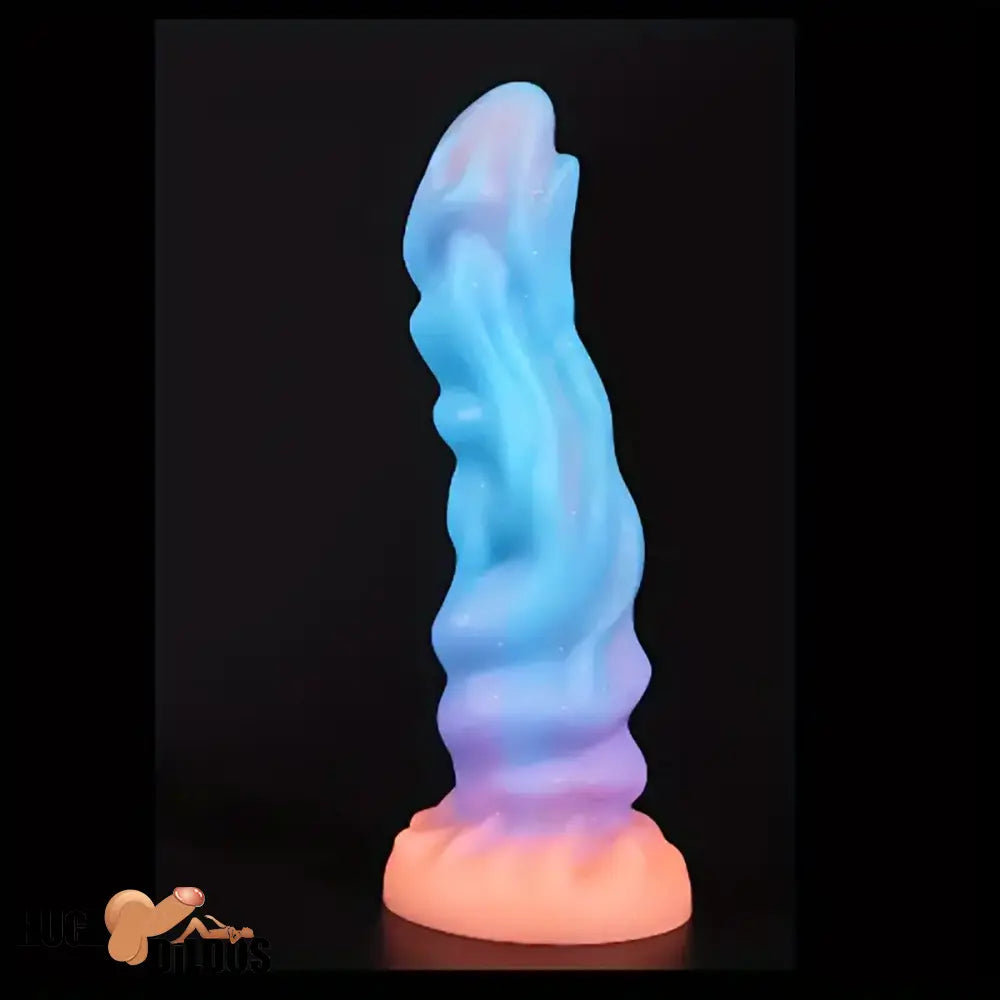 9.45in Silicone Soft Big Luminous Monster Dildo For G-spot Anal Stimulator