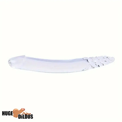 8.4in Clear Elegant Glass Crystal Dildo For Female Male Lesbian Gay Sex