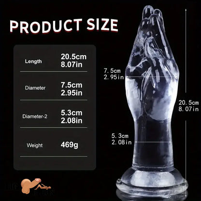 8.07in 9.56in Fist Dildo Big BDSM Sex Toy For For Men Women Adult Anus