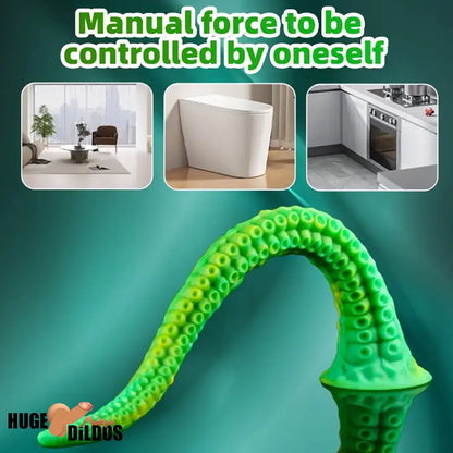 14.17in 17.7in 22.04in Alienophallos Octopus Silicone Soft Big Use Long Dildo