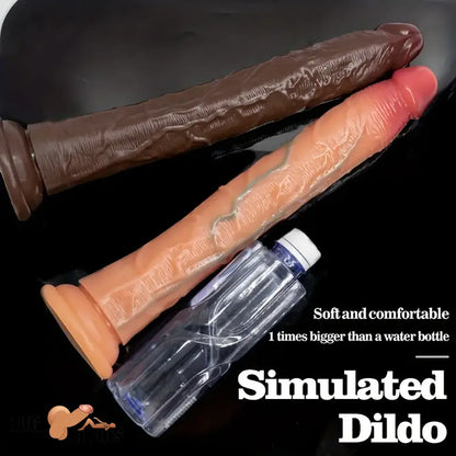 13.58in Realistic Large Long Silicone Soft Anal Dildo For Male Female Cock