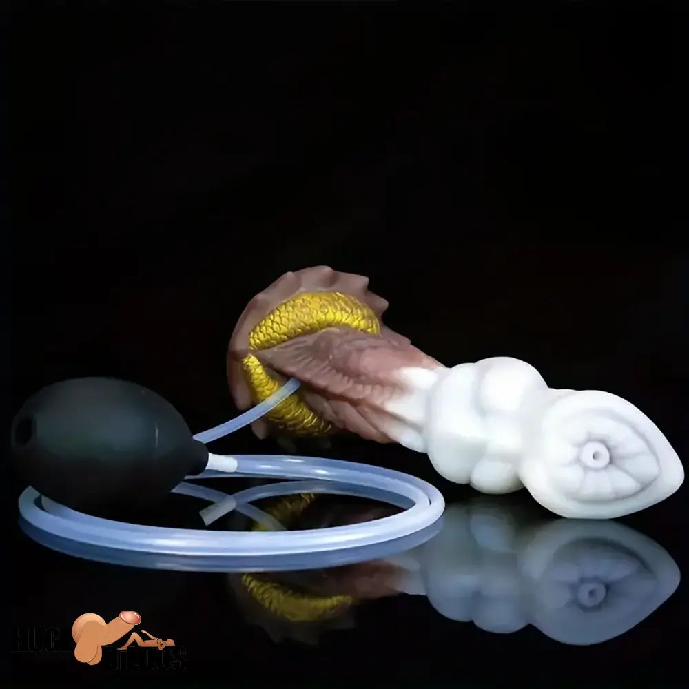 7.87in Lifelike Silicone Soft Monster Squirting Dildo For Anal Cock Expansion