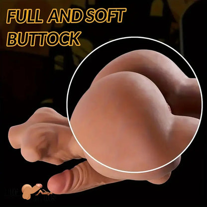5.5in Premium Real Silicone Flexible Cock Dildo With 5.1lb BBW Sex Doll Torso