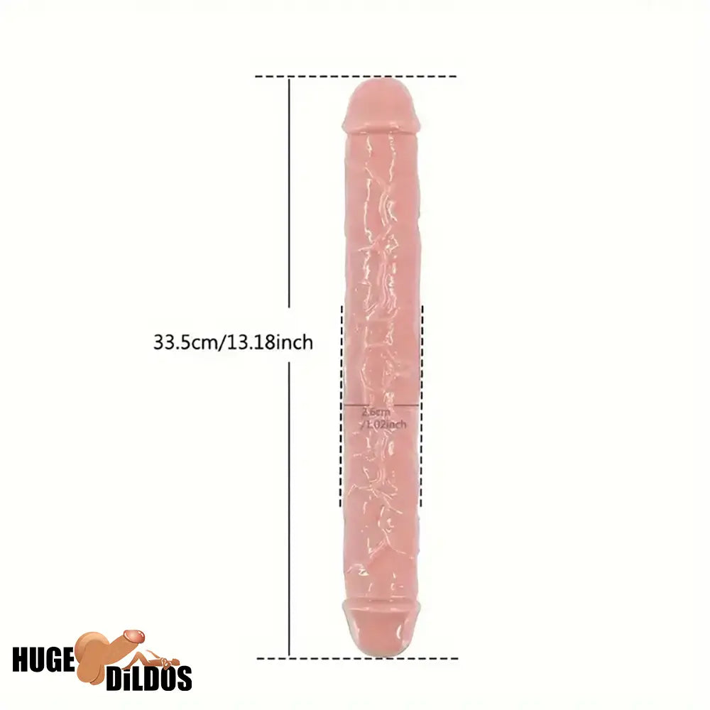 13.18in Realistic Double Headed Long Dildo For Female Male Female User