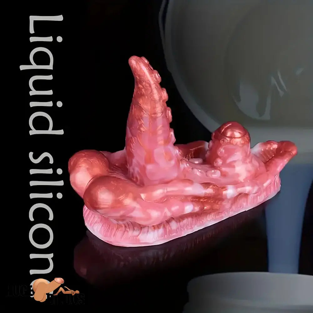 4.33in Small Octopus Tentacle Silicone Soft Dildo Penis Anal Cock Expander