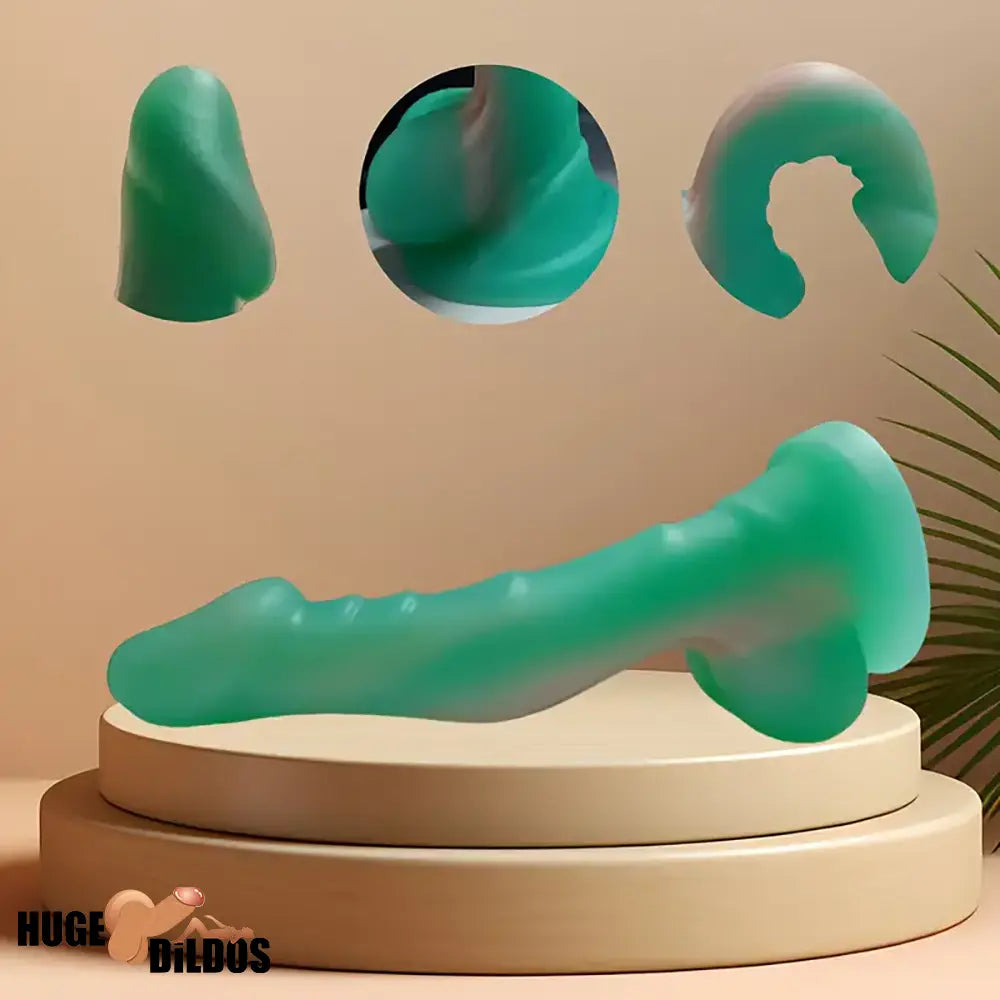 7.87in Soft Flexible Liquid Silicone Monster Female Dildo For Sex Orgasm