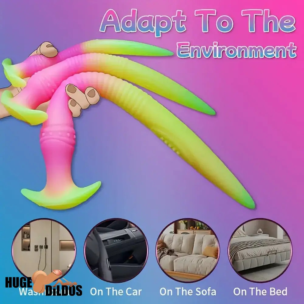 11.02in 14.56in 22.4in Silicone Soft Big Long Dildo For G-Spot Anus Clit