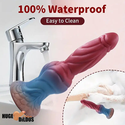 11.61in Fantasy Monster Cock Silicone Soft Dildo For Hands-Free Anal Play