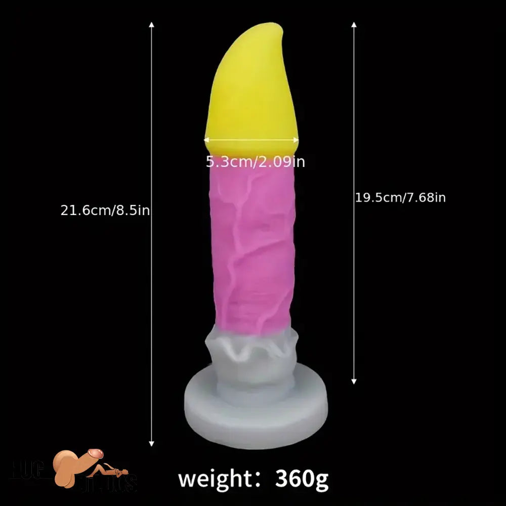 8.5in Brush Silicone Big Soft Dildo For Women Men Couple Sex Pleasure