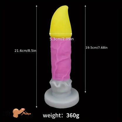 8.5in Brush Silicone Big Soft Dildo For Women Men Couple Sex Pleasure