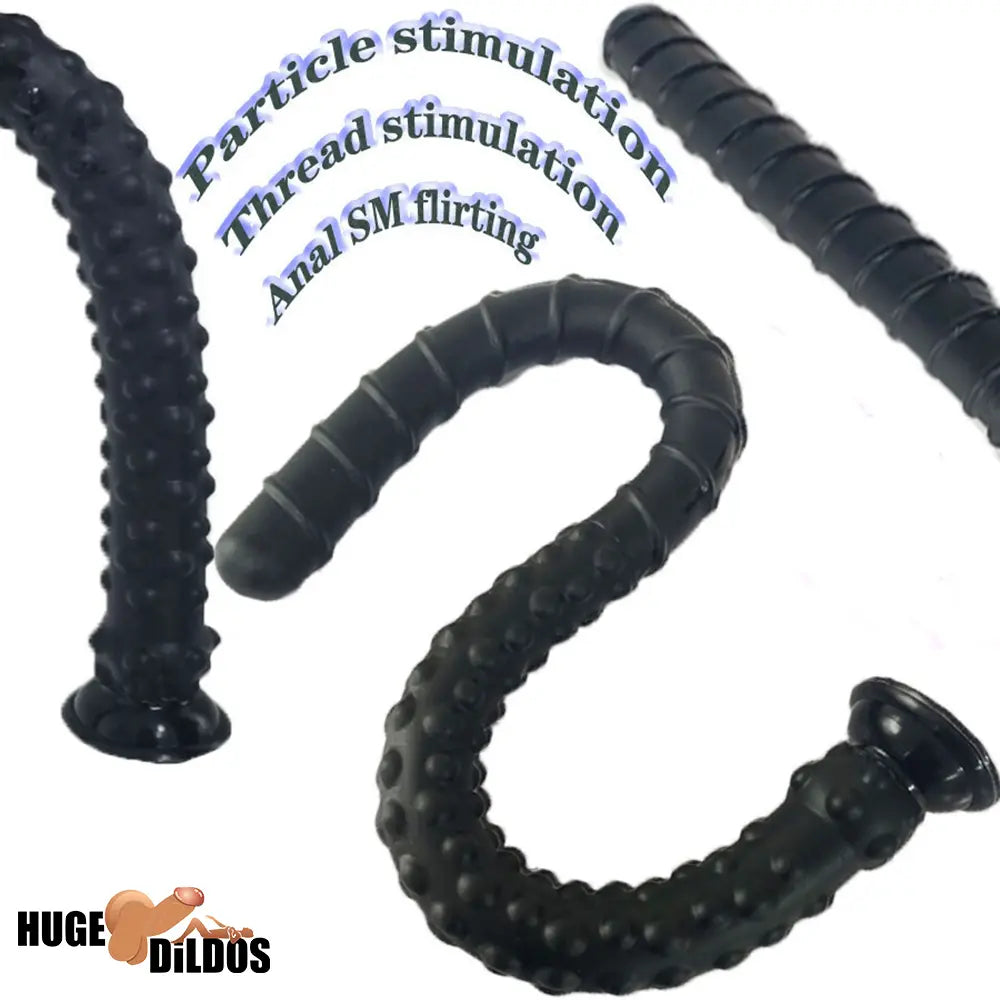 27.56in Silicone Soft Huge Long Spiked Spiral Rebar Dildo Oversized Butt Plug
