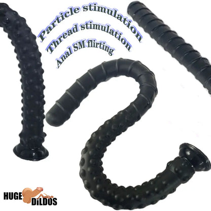 27.56in Silicone Soft Huge Long Spiked Spiral Rebar Dildo Oversized Butt Plug