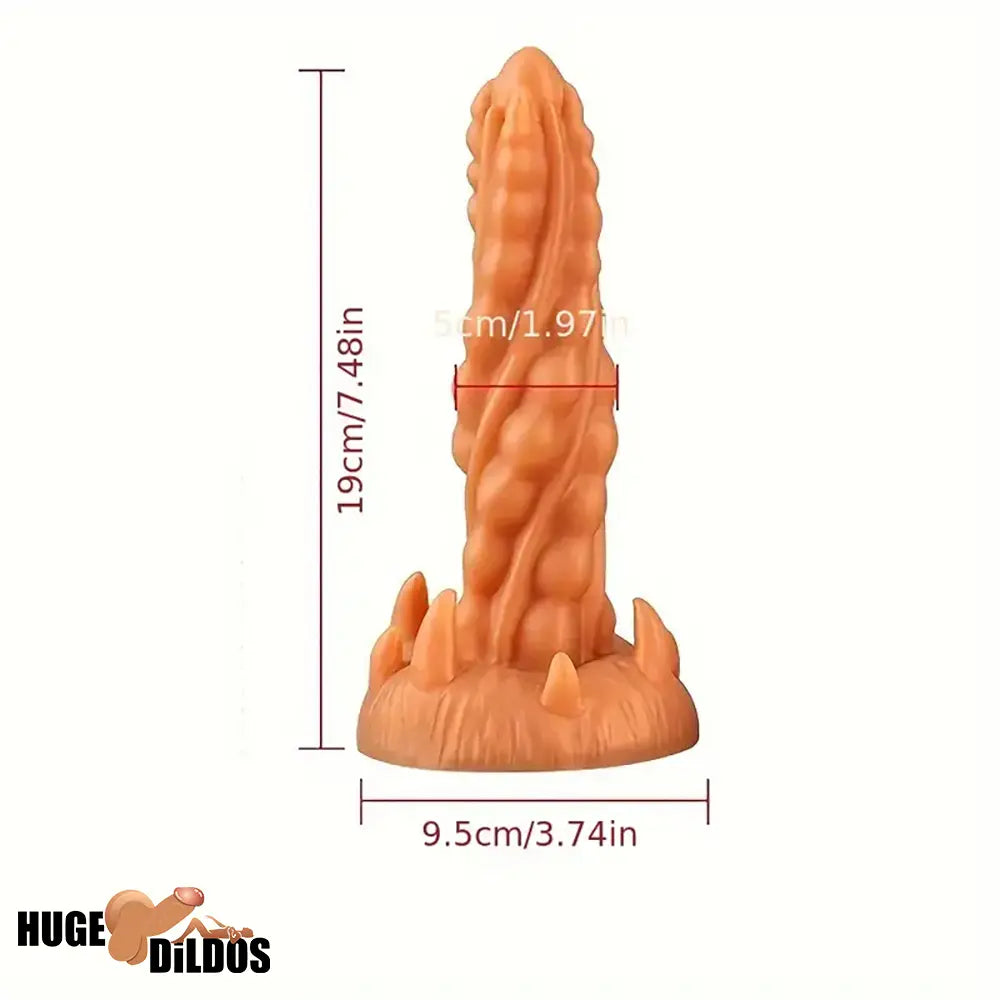 7.48in Lifelike Silicone Soft Jellyfish Monster Dildo For Anal Cock Expansion