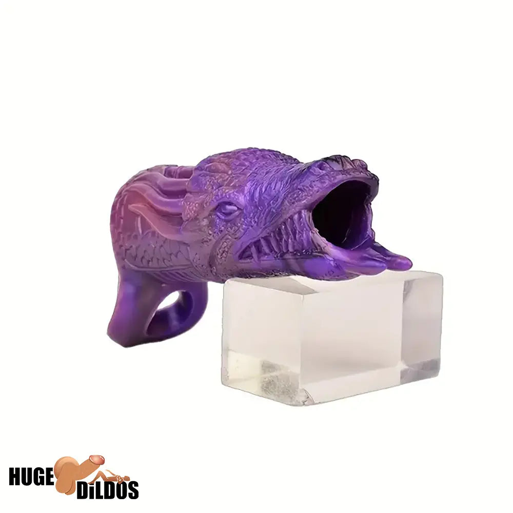 5.91in Silicone Dragon Fantasy Hollow Dildo Sleeve For Masturbation