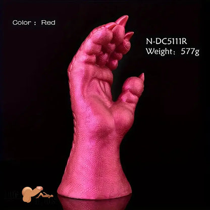 8.66in Fantasy Monster Hands Silicone Soft Dildo For Women G Spot Play