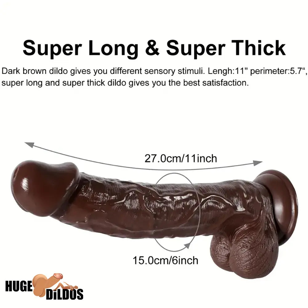 11in Big Silicone Soft Dildo Adult Durable Sex Toy For Women Men Sex