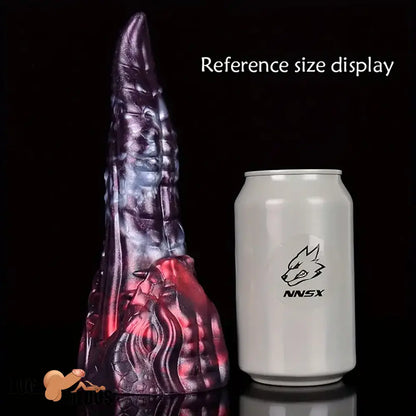 8.18in Dragon Monster Real Silicone Soft Dildo Penis Anal Expander Play