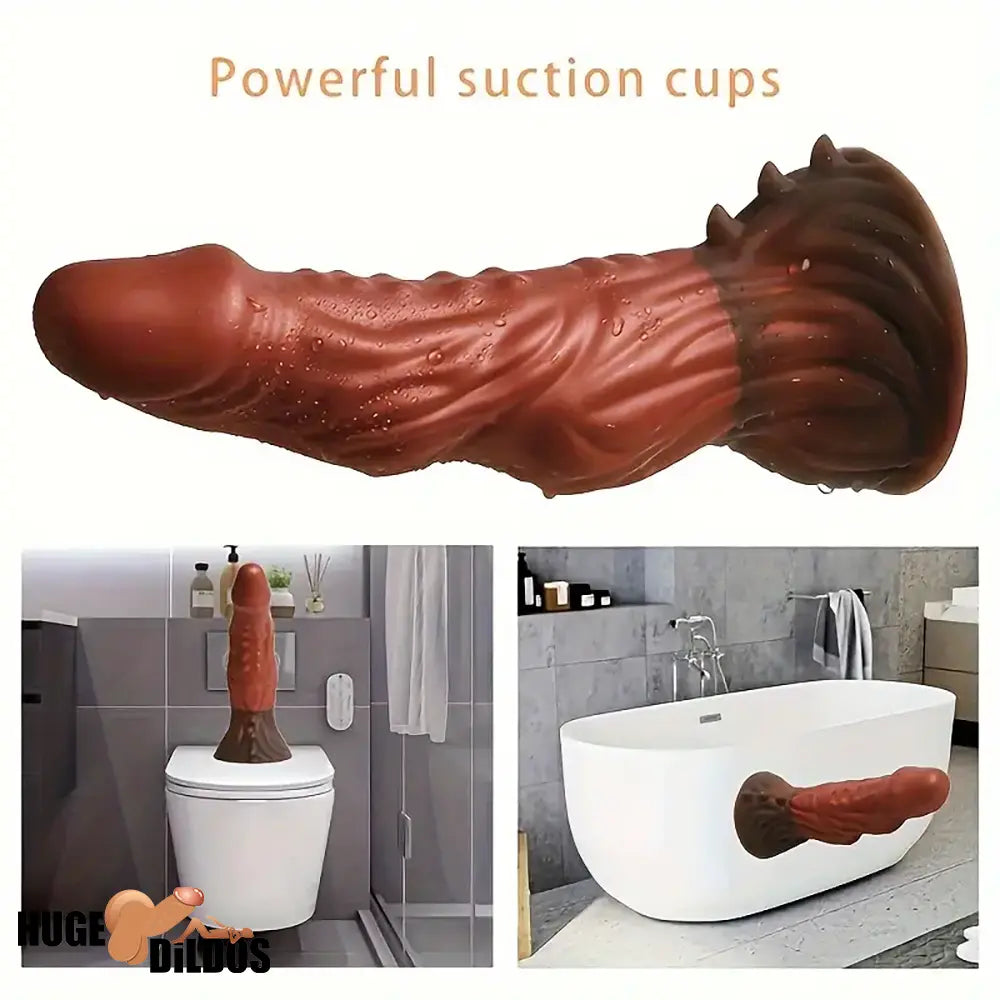 8.11in Soft Real Big Silicone Monster G Spot Dildo For Hands Free Game