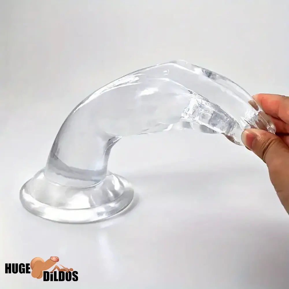 9.6in Big Clear Fist Hand Dildo Durable Adult Sex Toy For Anal Fisting Sex