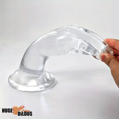 9.6in Big Clear Fist Hand Dildo Durable Adult Sex Toy For Anal Fisting Sex