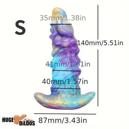 5.51in 6.89in 8.46in Fantasy Monster Silicone Soft Cock Dildo For Play Anywhere