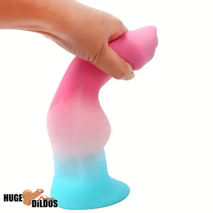 5.31in 7.09in 8.66in Fantasy Animal Dog Play knot Silicone Thick Soft Dildo