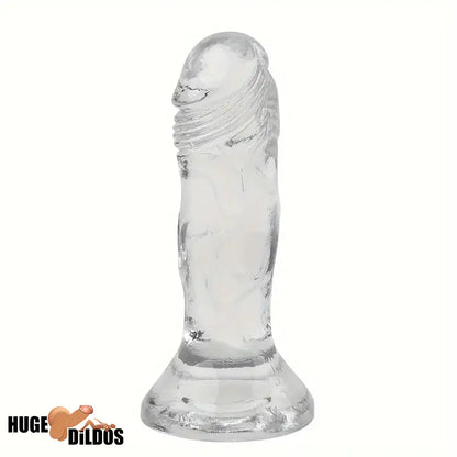 4.7in Clear Small Jelly Cock Dildo For G-Spot Vaginal Cock Sex Stimulation