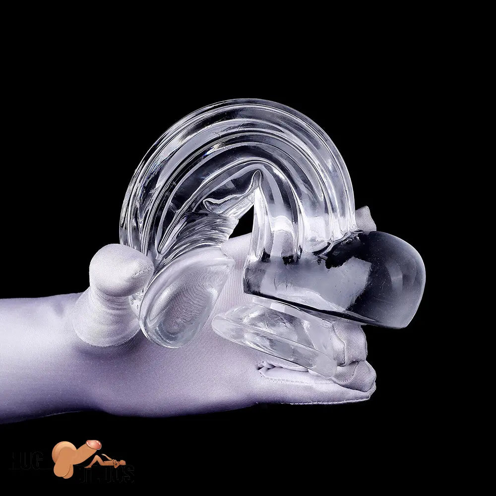 6.3in 7.28in 8.66in Realistic Clear Women Men Dildo With Suction Cup