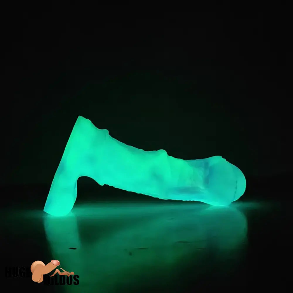 8.07in Silicone Soft Dildo Sleeve Horse Dick Luminous Penis Extender