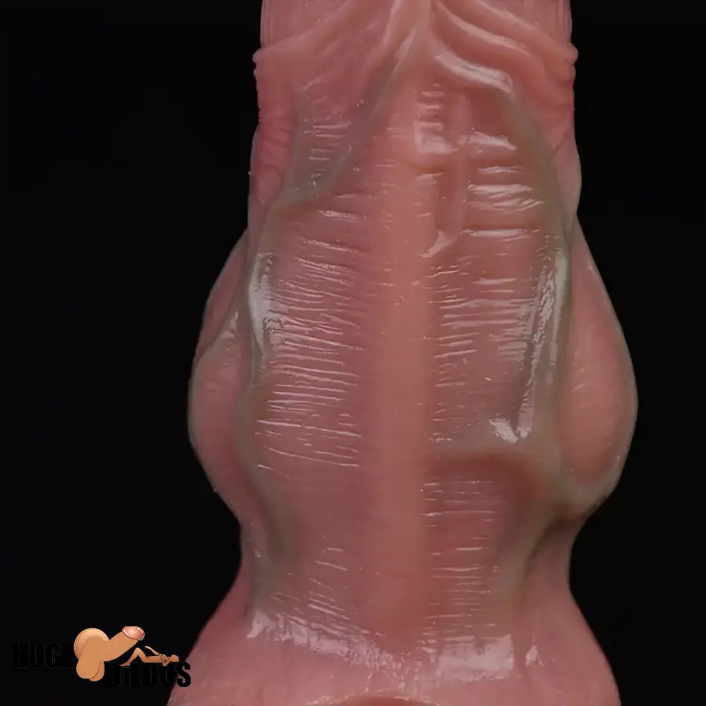 5.3in Lifelike Silicone Soft Dildo Sleeve With Big Knot Penis Enlarge