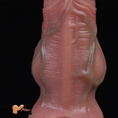 5.3in Lifelike Silicone Soft Dildo Sleeve With Big Knot Penis Enlarge